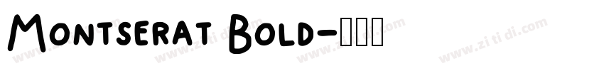 Montserat Bold字体转换
